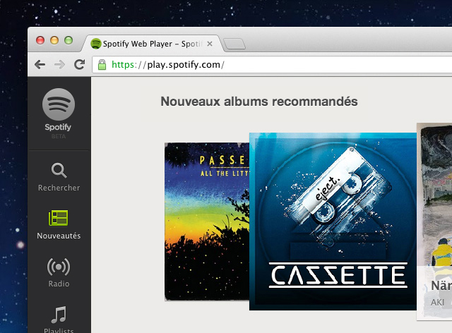 spotify lecteur web